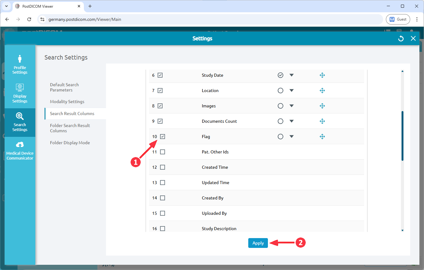 Using Flags to Organize and Filter Patient Orders